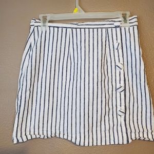 Forever 21 Striped Linen Skirt Sz M